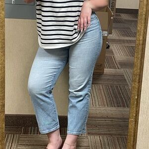 High Rise Straight Jeans